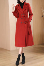 Load image into Gallery viewer, Women&#39;s Autumn and winter red plaid coat C4215
