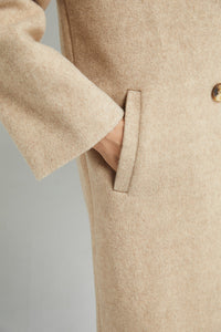 Women Loose Casual Wool Coat C3000, Size S #CK2202230