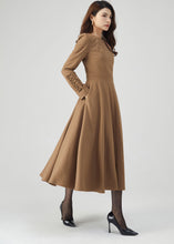 Load image into Gallery viewer, Wool Dress, Winter Dress Women, Fit and Flare Dress C3540
