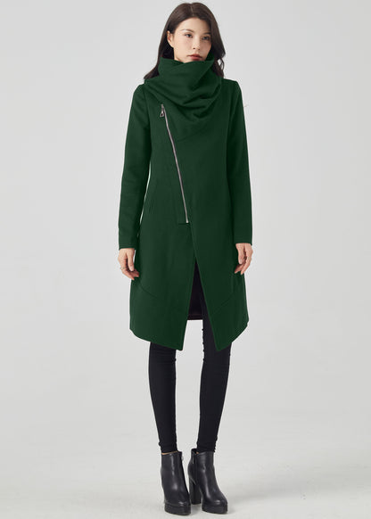 Winter Wool Asymmetrical Coat C4559