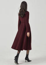 Load image into Gallery viewer, Wool Princess Coat, Double Breasted Wool Coat C3571
