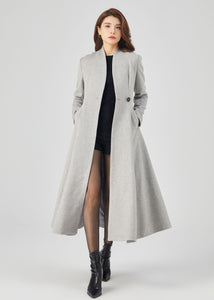 Retro Long Wool Coat, Long Wool Princess Coat C3678