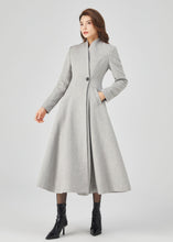 Load image into Gallery viewer, Retro Long Wool Coat, Long Wool Princess Coat C3678
