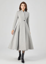 Load image into Gallery viewer, Retro Long Wool Coat, Long Wool Princess Coat C3678
