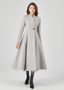 Retro Long Wool Coat, Long Wool Princess Coat C3678