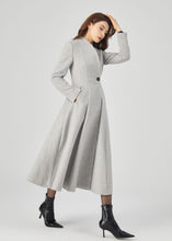 Load image into Gallery viewer, Retro Long Wool Coat, Long Wool Princess Coat C3678
