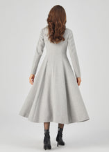 Load image into Gallery viewer, Retro Long Wool Coat, Long Wool Princess Coat C3678
