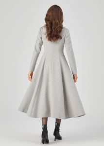 Retro Long Wool Coat, Long Wool Princess Coat C3678