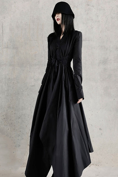 Long sleeves irregular spring dress women C3482