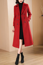 Load image into Gallery viewer, Women&#39;s Autumn and winter red plaid coat C4215
