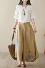 Load image into Gallery viewer, Linen printed pants Women C3959
