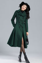 Load image into Gallery viewer, Vintage Inspired Long Princess Coat in Green C2469
