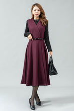 Load image into Gallery viewer, Midi Wool Pinafore Dress C4444
