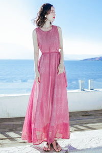 Summer new women's chiffon dress C4002