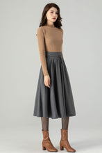 Load image into Gallery viewer, Winter Wool Skirt Circle Skirt C4315
