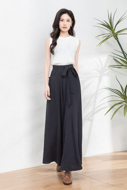 Womens Palazzo Linen pants c4761