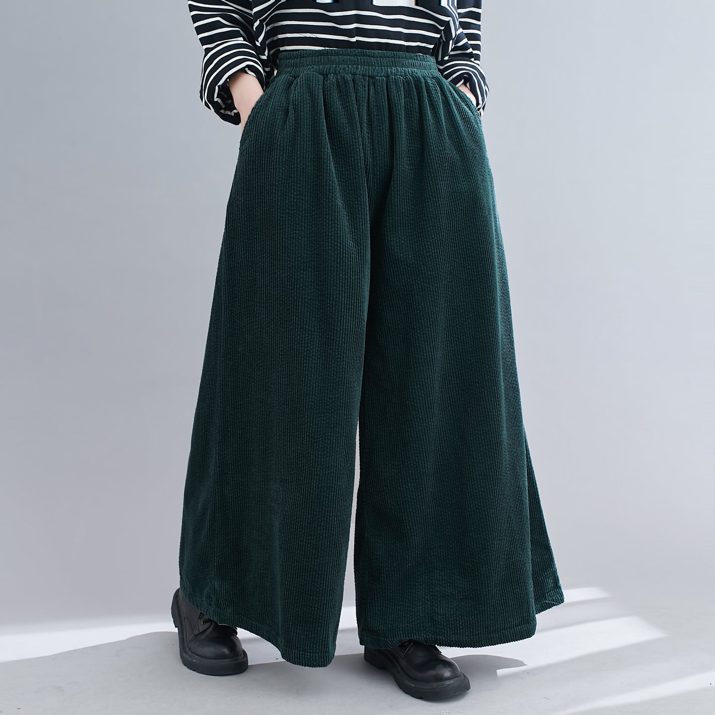 Casual Wide leg Oversized Corduroy Pants C1832