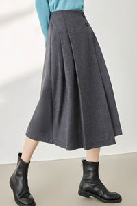 Warm a line winter wool skirt C3522