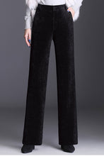 Load image into Gallery viewer, Red Corduroy Pants, High waist Long Corduroy Pants C2547，Size M #CK2101481
