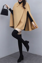 Load image into Gallery viewer, Short wool cape for women, winter outwear C3660
