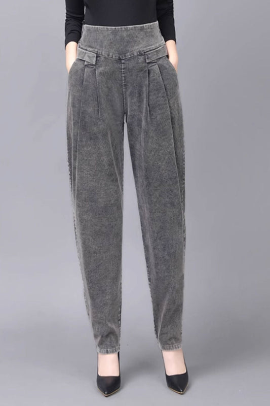 casual winter corduroy long pants women C3794