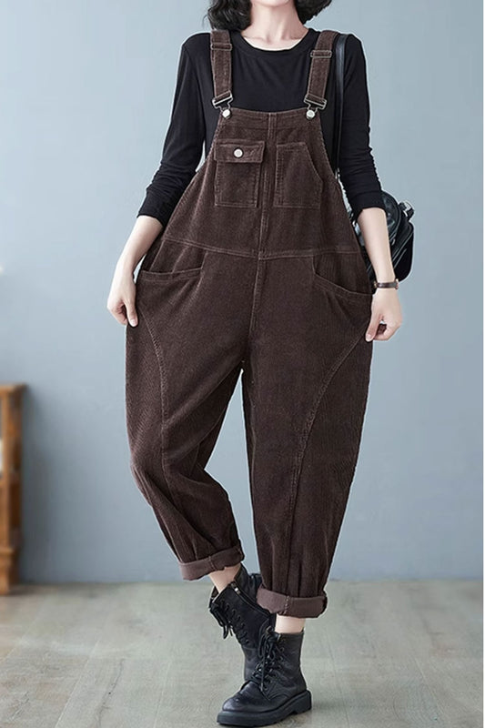 Winter Casual Jumpsuit, Baggy Overalls C3796