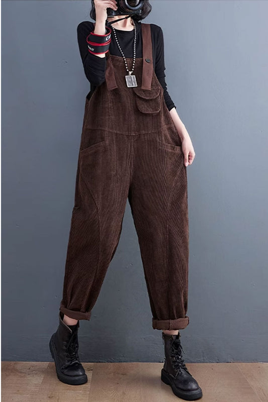 Winter Casual Jumpsuit, Baggy Overalls C3799