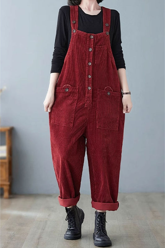 Winter Casual Jumpsuit, Baggy Overalls C3802