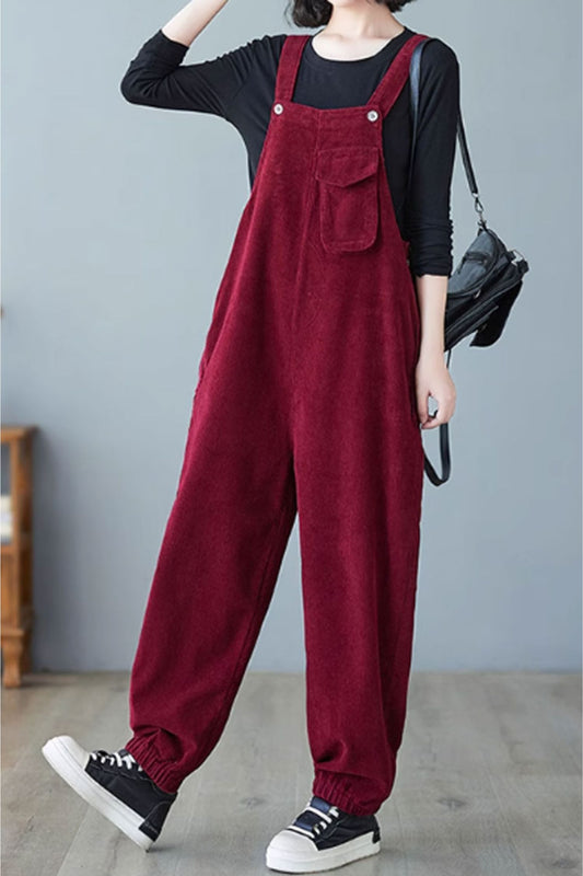 Winter Casual Jumpsuit, Baggy Overalls C3818