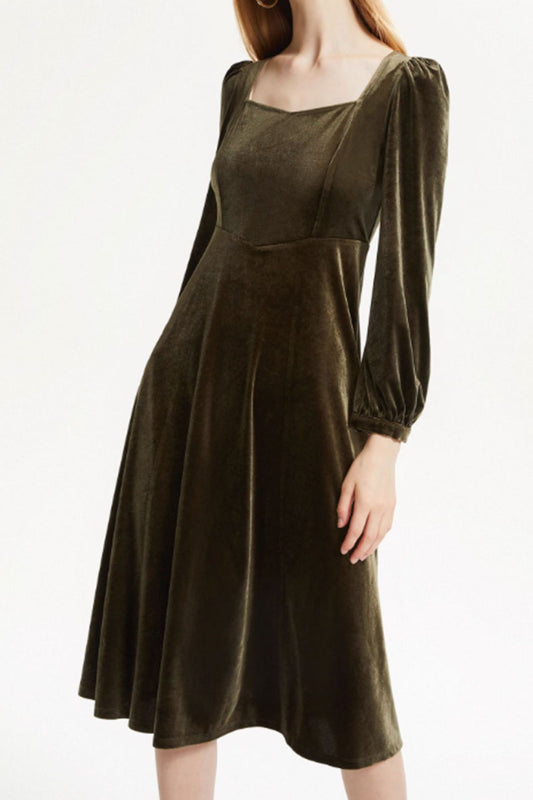 prom winter velvet dress women  C3834