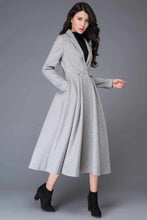 Load image into Gallery viewer, vintage inspired long wool princess coat C2923
