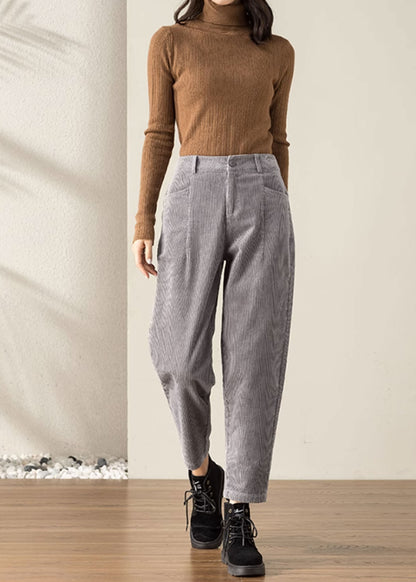 Women's Corduroy Pants, Autumn Pants, Womens Oversized Trousers C3510