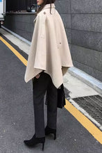 Load image into Gallery viewer, Winter wool cape coat women C3661
