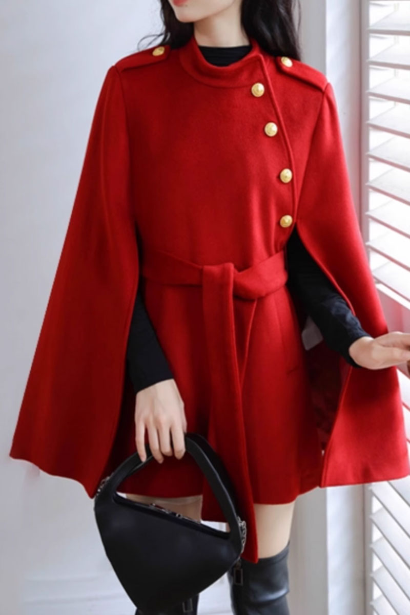 vintage winter wool cape for women C3654