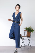 Load image into Gallery viewer, Sleeveless Summer Jumpsuit C3325
