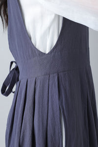 Women's Blue Pinafore Dress C3459