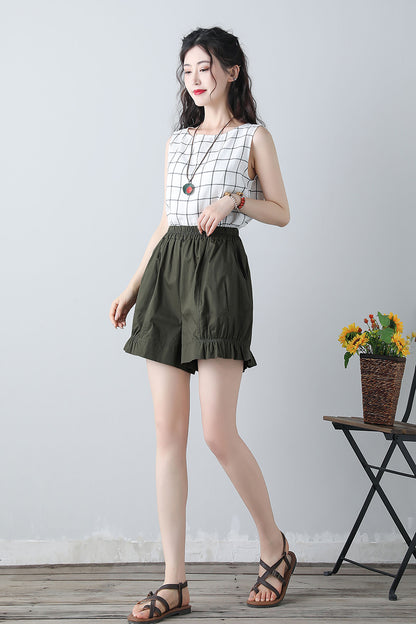 Summer shorts with elastic waist band C3450