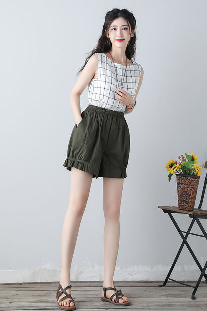 Summer shorts with elastic waist band C3450