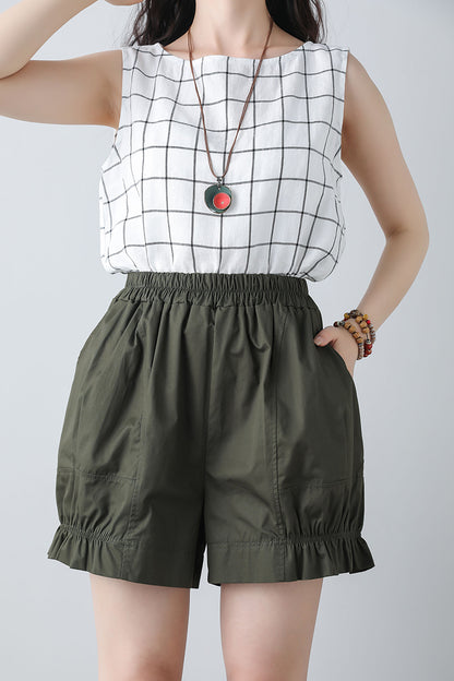 Summer shorts with elastic waist band C3450