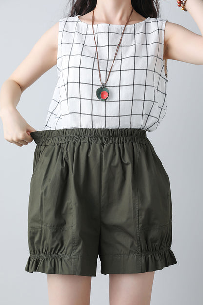 Summer shorts with elastic waist band C3450