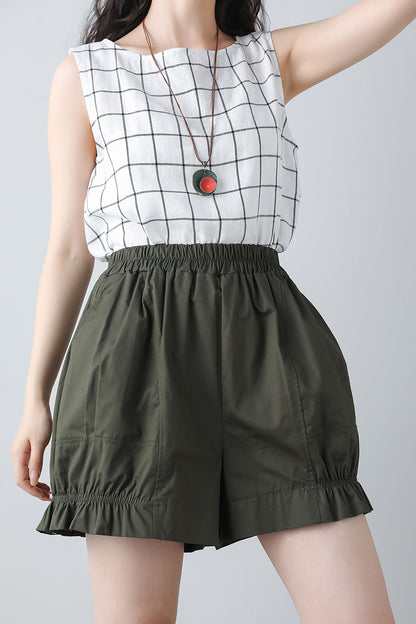 Summer shorts with elastic waist band C3450