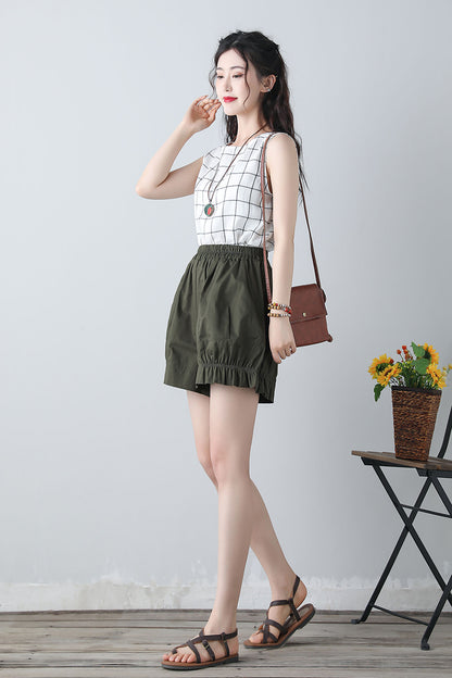 Summer shorts with elastic waist band C3450