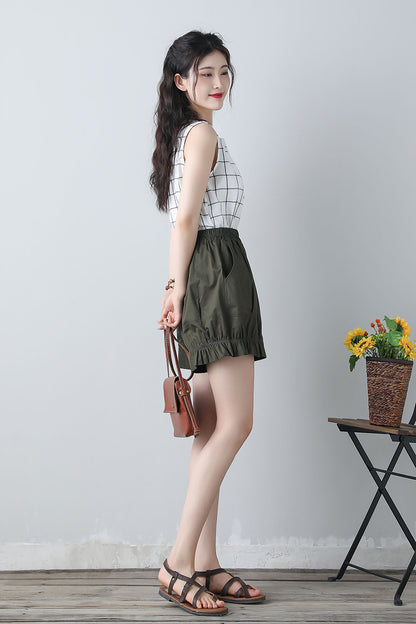 Summer shorts with elastic waist band C3450
