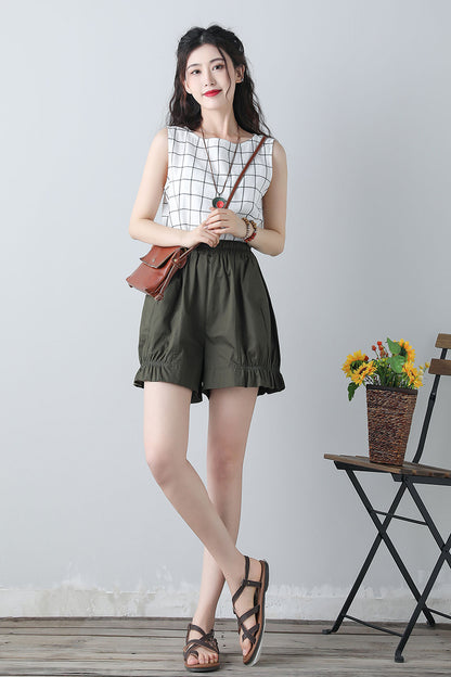 Summer shorts with elastic waist band C3450
