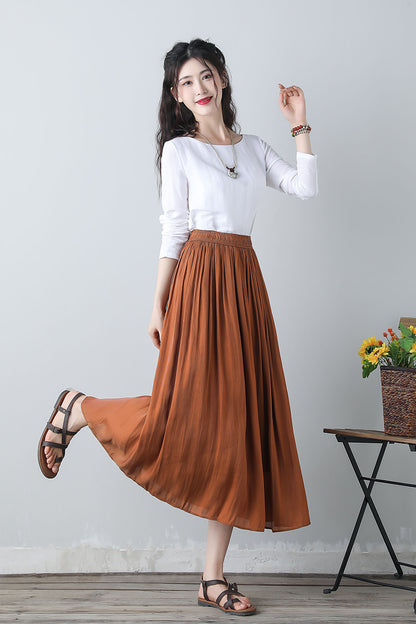 Women's Linen Long Sleeve Tops C3460