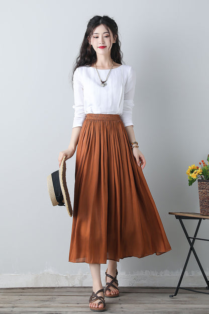 Women's Linen Long Sleeve Tops C3460