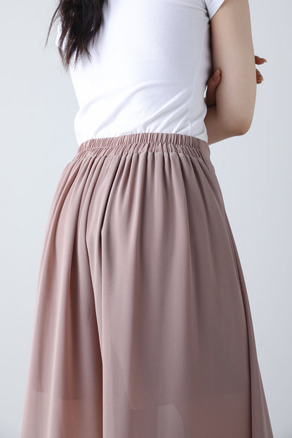 Women's midi high waist skirt pants C3456
