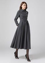 Load image into Gallery viewer, Wool Maxi Dress, Winter Wool Dress Women C3579
