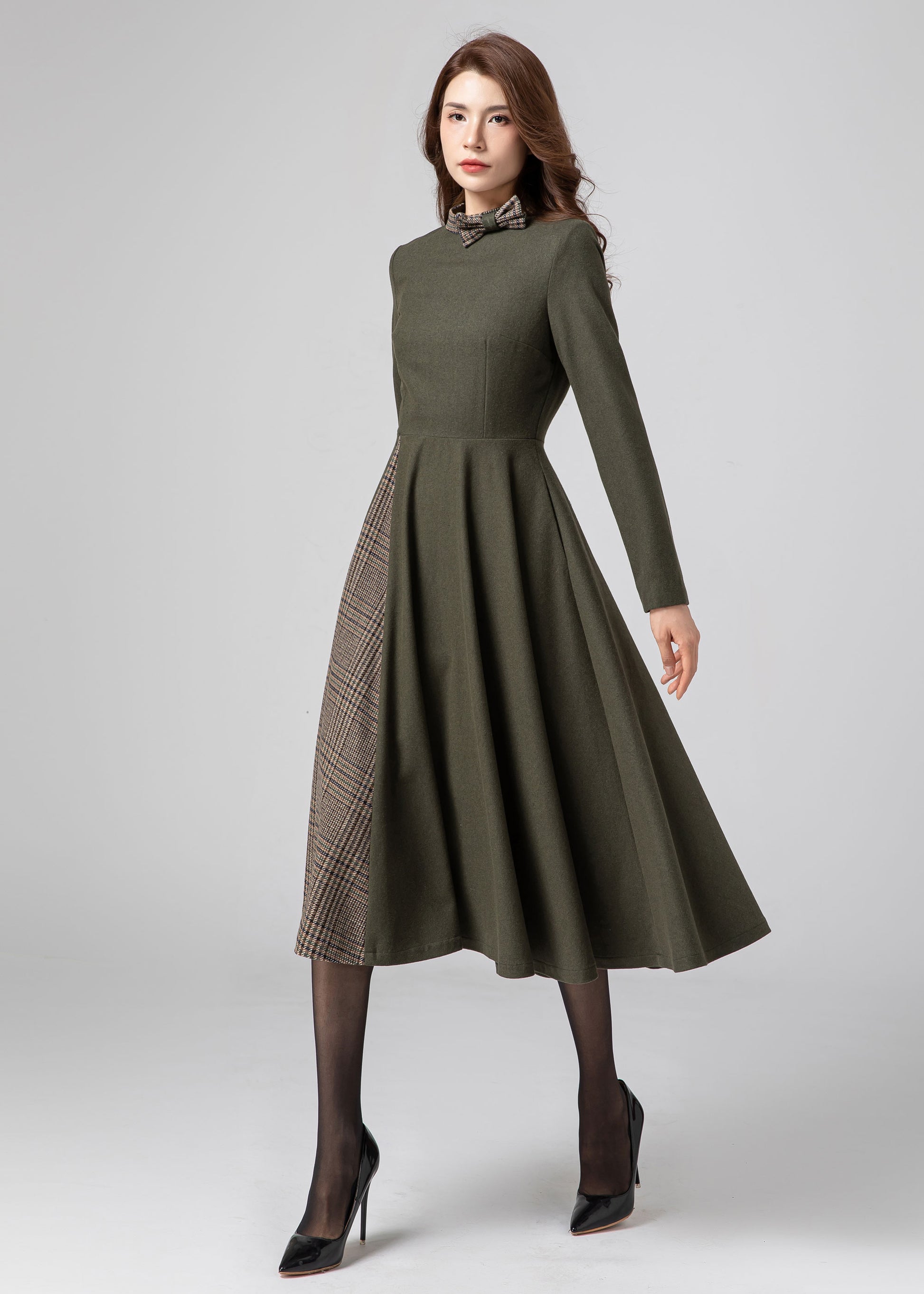 Midi Wedding Elegant Warm Winter Dresses C3580 YLISTYLE Midi Wedding Elegant Warm Winter Dresses C3580 YLISTYLE