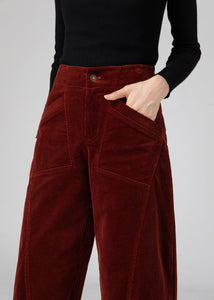 Corduroy Womens Casual Harem Pants C4312